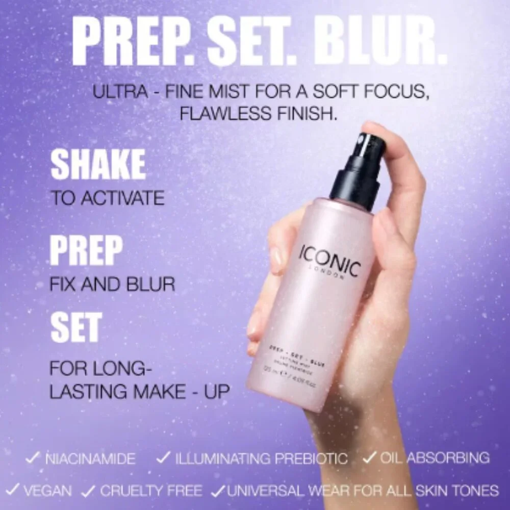 ICONIC LONDON Prep-Set-Blur Setting Mist 4.05oz